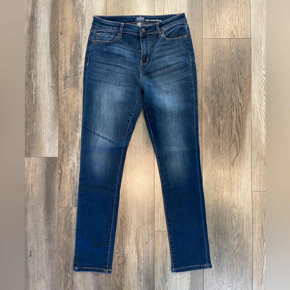 Soho size 10 New York and company skinny jeans high waisted
